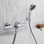 Mitigeur thermostatique de baignoire chromé, GROHE Precision clova