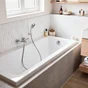 Mitigeur thermostatique de baignoire chromé, GROHE Precision clova