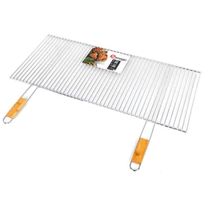 Grille barbecue manche en bois