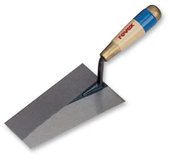 Truelle cazzuola carre en acier traite lame de 22cm revex
