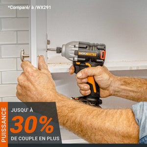 Visseuse À Choc Sans Fil Worx Wx261.9, 20 V, Sans Batterie