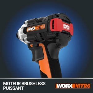 Visseuse À Choc Sans Fil Worx Wx261.9, 20 V, Sans Batterie