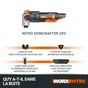 Outil Multifonction Brushless Worx Wx693.9