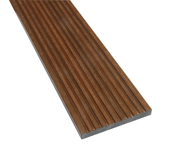 Plinthe Luxia, Coloris Teck, L. 2.4M X L. 62 X Ep. 10 Mm