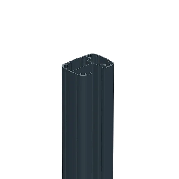 Poteau Aluminium À Visser Gris Pour Clôture, L.5 X H.95 Cm