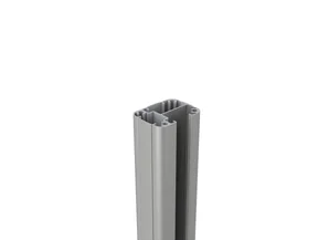 Poteau Aluminium À Visser Gris, L.5 X H.95 Cm