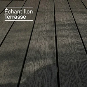 Lame de terrasse premium 2400x150x21 composite gris anthracite