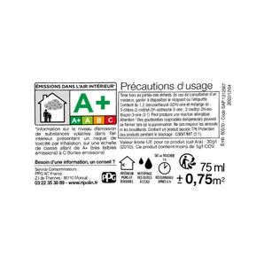 Testeur peinture intérieur satiné mur, boiserie et radiateur RIPOLIN, vert armerie, 75 ml