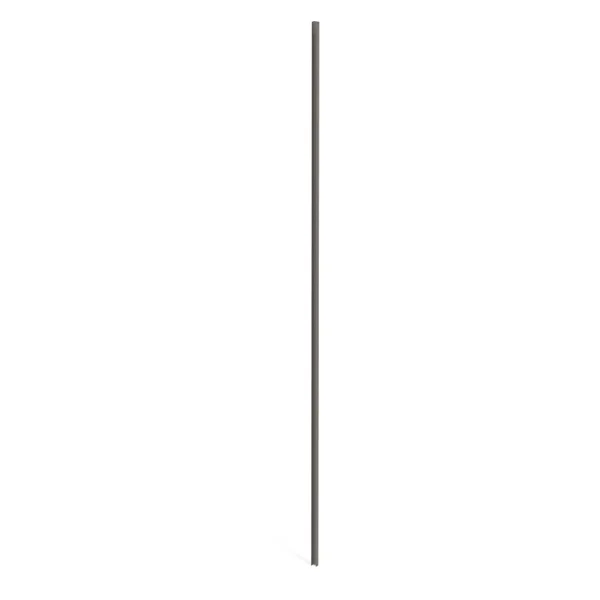 Closoir pour poteau alu Klos'up ! gris sablé, H.230 x l.2.5 x P.2.5 cm