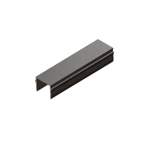 Closoir pour poteau alu Klos'up ! gris sablé, H.230 x l.2.5 x P.2.5 cm