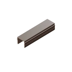 Closoir pour poteau alu Klos'up ! gris quartz, H.230 x l.2.5 x P.2.5 cm