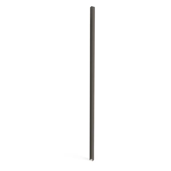 Closoir pour poteau alu Klos'up ! gris sablé, H.120 x l.2.5 x P.2.5 cm