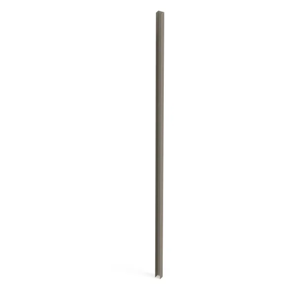 Closoir pour poteau alu Klos'up ! gris quartz, H.120 x l.2.5 x P.2.5 cm