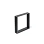 Pied Meuble Design Rei Fixe Métal Brut Noir