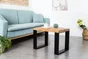 Pied Meuble Design Rei Fixe Métal Brut Noir