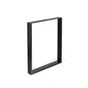 Pied Meuble Rectangle Rei Fixe Métal Brut Noir