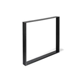 Pied Meuble Design Rei Fixe Métal Brut Noir