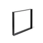 Pied Meuble Design Rei Fixe Métal Brut Noir