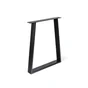 Pied Meuble Design Rei Fixe Métal Brut Noir