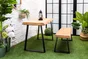 Pied Meuble Design Rei Fixe Métal Brut Noir