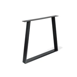 Pied Meuble Design Rei Fixe Métal Brut Noir