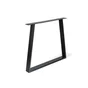 Pied Meuble Design Rei Fixe Métal Brut Noir