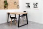 Pied Meuble Design Rei Fixe Métal Brut Noir