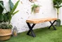 Pied Meuble Design Rei Fixe Métal Brut Noir