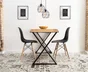 Pied Meuble Design Rei Fixe Métal Brut Noir