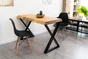 Pied Meuble Design Rei Fixe Métal Brut Noir