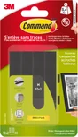 Lot de 24 languettes adhésives tableaux COMMAND noir
