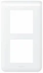 Plaque Double Vertical Mosaic, Legrand Blanc
