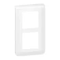 Plaque Double Vertical Mosaic, Legrand Blanc
