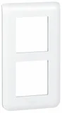Plaque Double Vertical Mosaic, Legrand Blanc