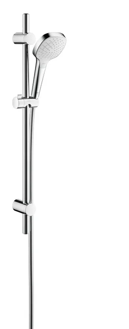 Ensemble de douche avec pommeau 3 jets, flexible et barre HANSGROHE Myselect e vario combibarre, chromé