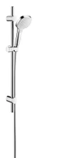 Ensemble de douche avec pommeau 3 jets, flexible et barre HANSGROHE Myselect e vario combibarre, chromé