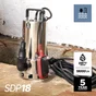 Pompe d'évacuation pour eaux chargées STERWINS 1000 dw-4 18000 l/h