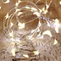 Guirlande électrique 4 m lumineuse de Noël Microled à piles blanc chaud