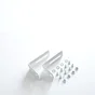 Lot De 2 Équerres Murales Blanc Pour Tout Type De Store, 2.5 À 7 Cm