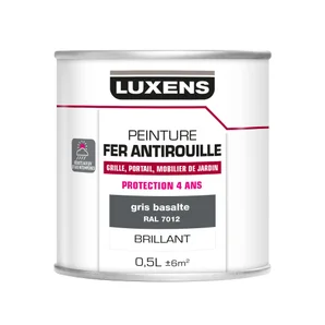 Peinture Fer Extérieur Gris Luxens Gris Glossy 0.5 L