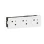 Triple Prise Avec Terre Mosaic, Legrand, Blanc