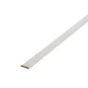 Champlat Médium (Mdf) 2 Arrondis Blanc, 8 X 40 Mm, L. 2.44 M