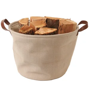 Panier à bûches sable LE MARQUIER Teahupo L.50 X H.34 cm