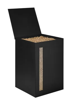 Réservoir à granulés noir, DIXNEUF Titan L.40 X H.63 cm