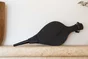 Soufflet bois et simili cuir noir LE MARQUIER Natura noir So1182C13