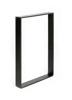 Pied Pour Meubles, Tables Et Bars Rectangle Rei À Visser Acier Mat Noir