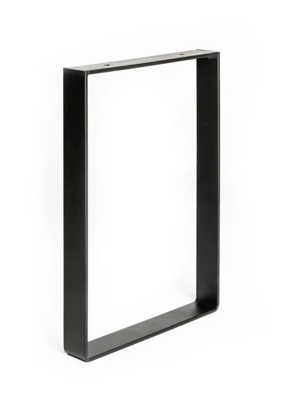Pied Pour Meubles, Tables Et Bars Rectangle Rei À Visser Acier Mat Noir