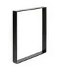 Pied Pour Meubles, Tables Et Bars Rectangle À Visser Acier Mat Noir, 38,5 Cm