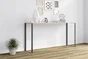 Pied Rectangle À Visser Pour Table Console Rei En Acier Mat Noir