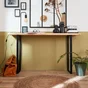 Pied Rectangle À Visser Pour Table Console Rei En Acier Mat Noir